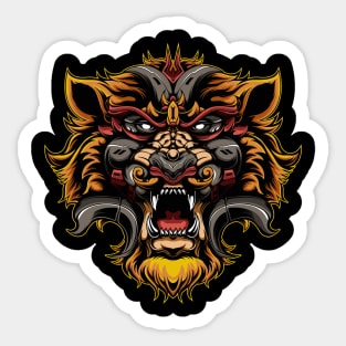 Tiger Illustration Sticker